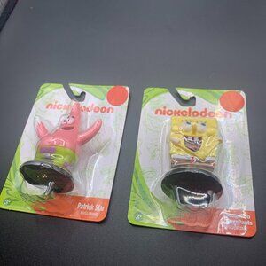 Lot of 2 Nickelodeon Spongebob Squarepants & Patrick Mini Figures NEW IN PACKAGE